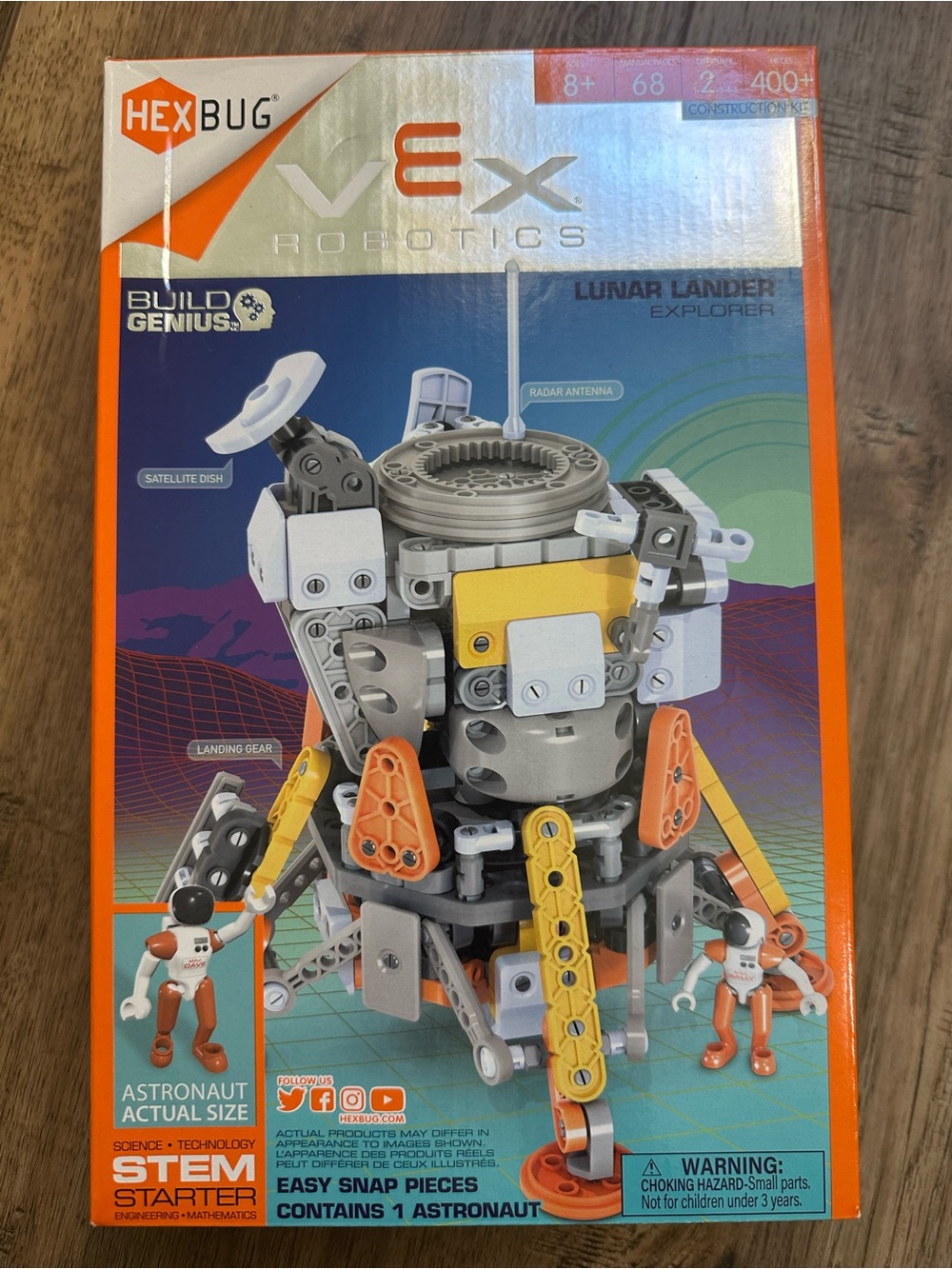 NEW! Hexbug VEX Robotics, STEM, Lunar Lander Explorer, Ages 8+, 400pcs.